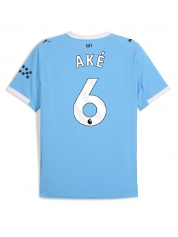 Manchester City Nathan Ake #6 Replika Hemmakläder 2025-26 Kortärmad